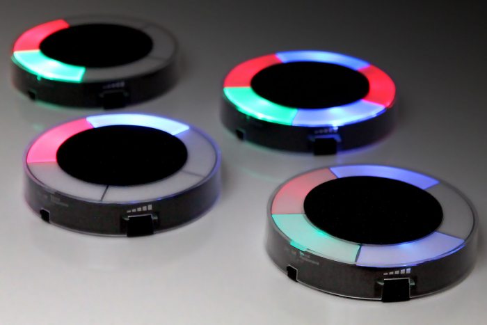 LED coaster with sound sensor