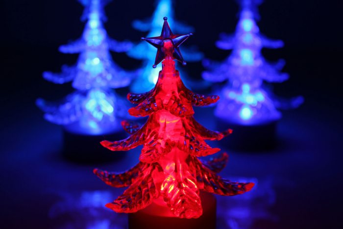 LED-Weihnachtsbaum leuchtende kleiner Weihnachtsdeko batteriebetrieben