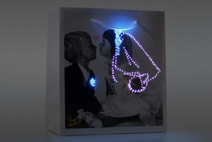 Leuchtende Geschenktasche Hochzeit Hochzeitsgeschenke