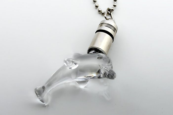 LED Delfin Kette leuchtend Delphin Anhänger Mädchen Modeschmuck
