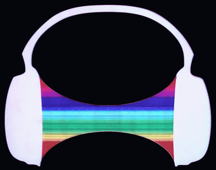 Headphone EL-Leuchtfolie