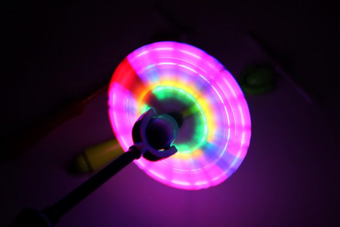 LED Party-Rotor Licht LED-Wirbler I Großer Maxi LED-Rotor 36 cm lang