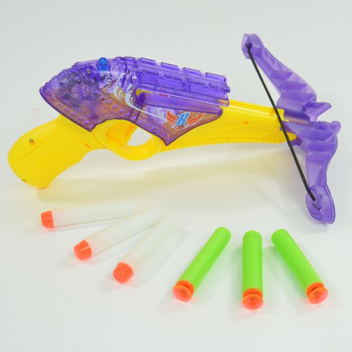 Spielzeug-Armbrust mit Licht und Sound I Soft Bullet Armbrust für Kinder I In- und Outdoor Spielzeugwaffe
