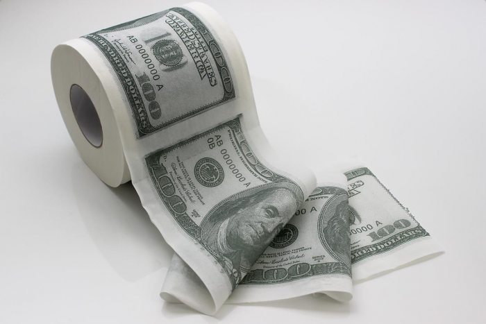 100 Dollar Toilet Paper