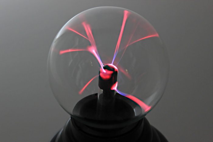 Plasma ball battery operated 15cm h