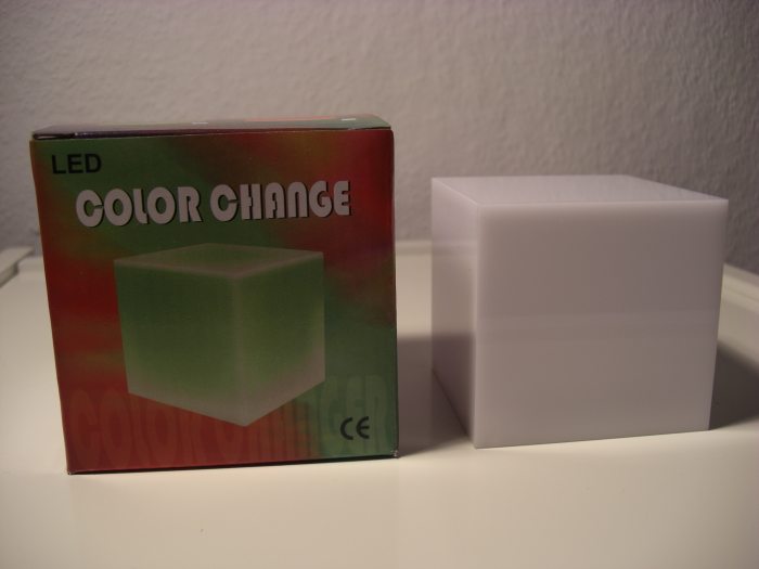 small led glow cube acryl