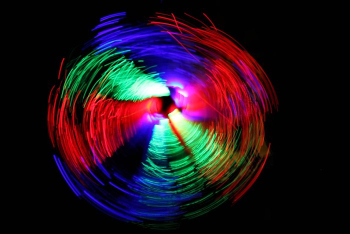 Leuchtende multicolor Party Glasfaser Leuchtwedel mit 6 Leuchtmodi I Glasfaser Regenbogen blau rot grün I Konzertwedel