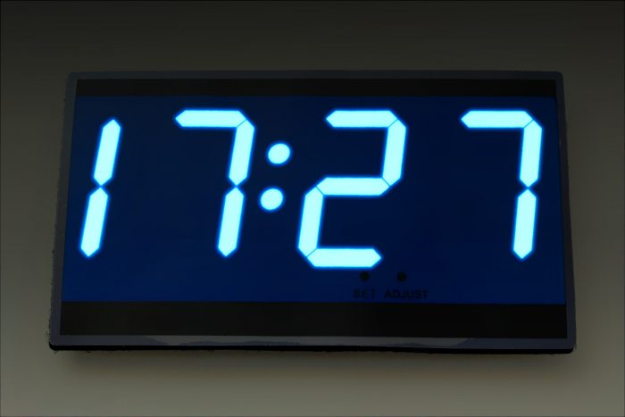 EL panel-clock