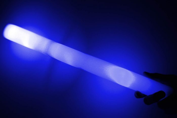 Mega Party LED-Schaumstoffstick XXL LED-Leuchtstab aus Schaumstoff I Schlagernacht Festival Nacht Events