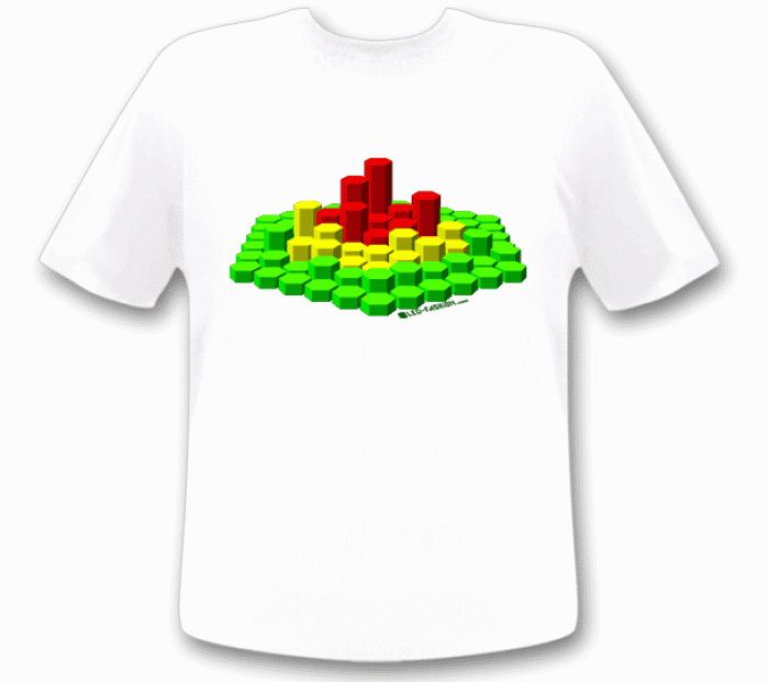 3d led equalizer t-shirt