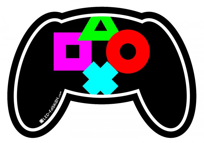 LED T-Shirt Gamer & Zocker Controller-Shirt I Videospiele Shirt Nerd Geek I Konsolen Controller Shirt I LED Gaming Deko I Deko Gamingzimmer