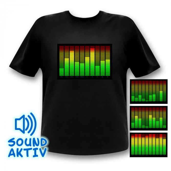 led-shirt mit equalizer