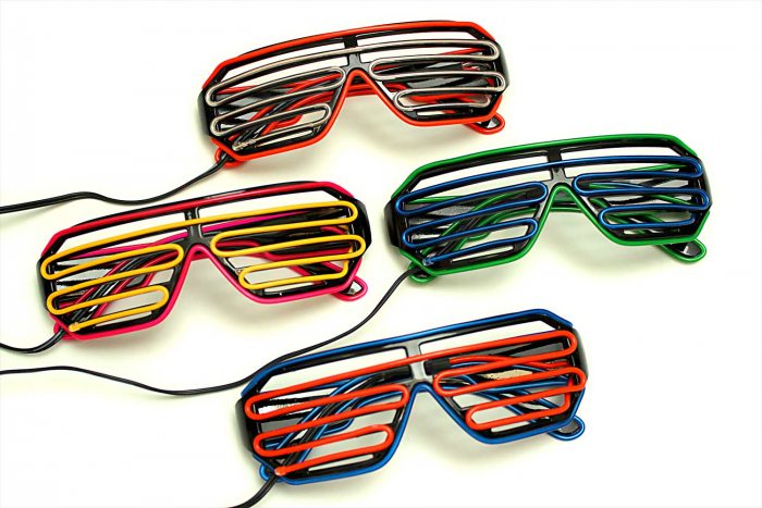 soundaktivierte leuchtbrille