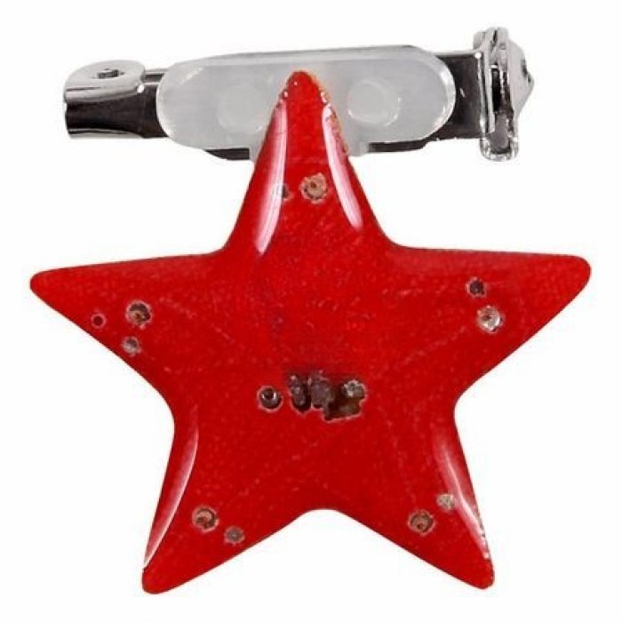blinkender Stern anstecker weihnachten