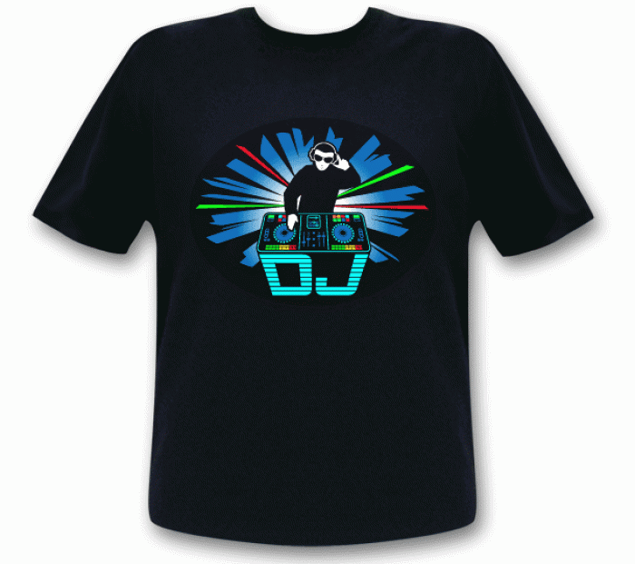 digital dj-shirt led