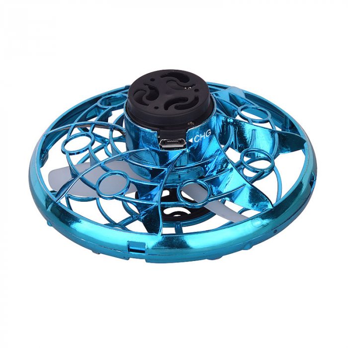 LED Kreisel glänzend blau