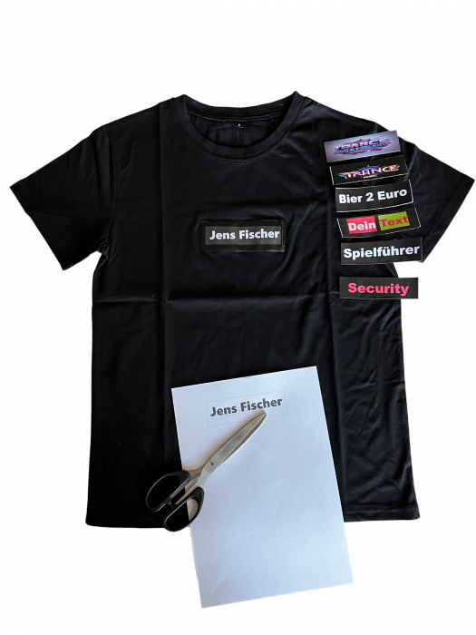 Make your own T-shirt with an interchangeable motif | Personalized T-shirt with insert field – redesign your shirt again and again!