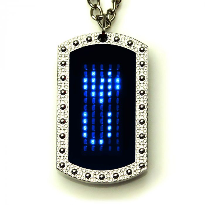 Blaue LED Halskette