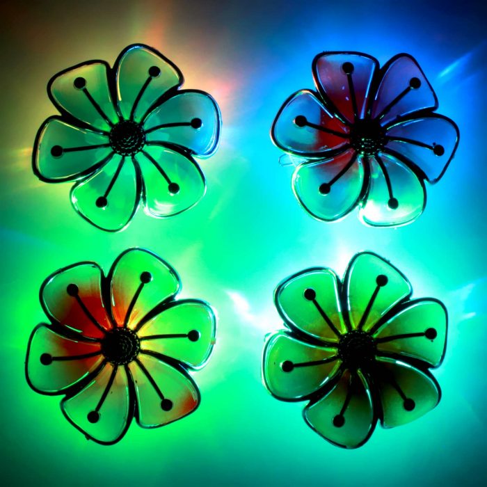 LED flower hair clip