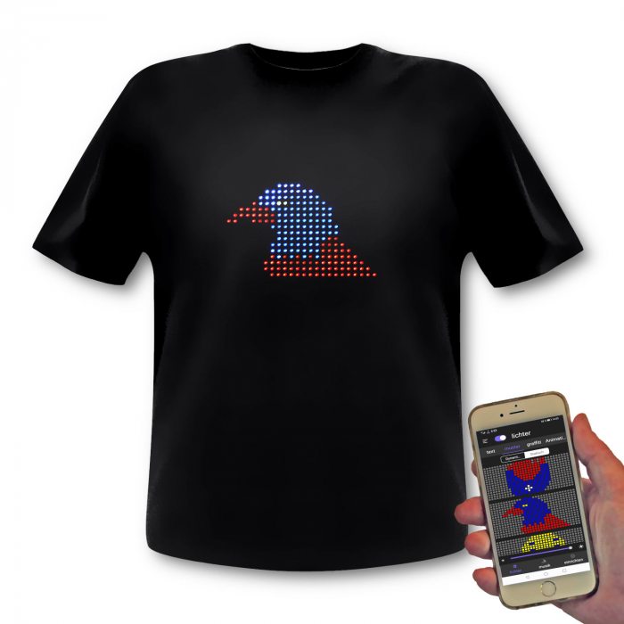led t-shirt programmierbares