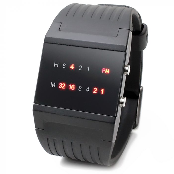 LED Binary Wrist Watch