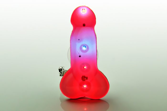 Willi Blinky Anstecker Brosche Blinki Pin Button Scherzartikel