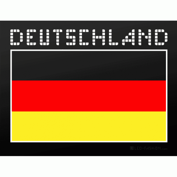 Deutschland + Flagge beleuchtet