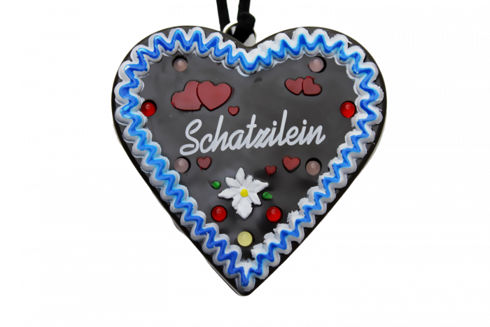 LED-Lebkuchenherz Schatzilein I Herz Anhänger Halskette I I Herz-Anhänger I Volksfest Oktoberfest I Kleine blinkende Aufmerksamkeit