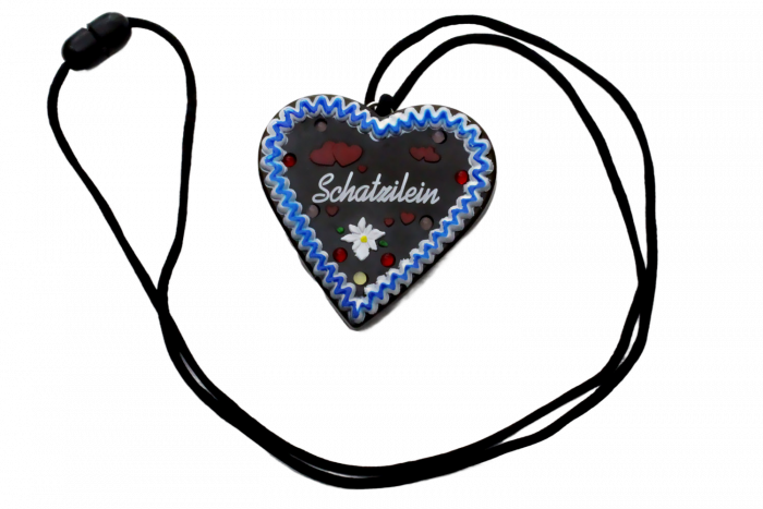 LED-Lebkuchenherz Schatzilein I Herz Anhänger Halskette I I Herz-Anhänger I Volksfest Oktoberfest I Kleine blinkende Aufmerksamkeit