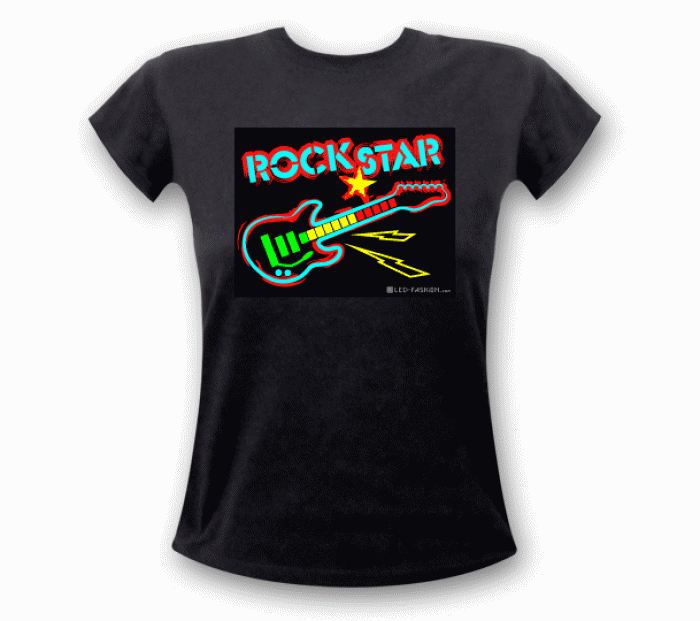 rockstar frauen led shrit