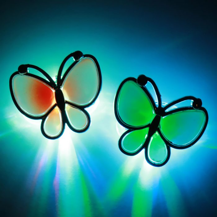 LED butterfly hair clip
