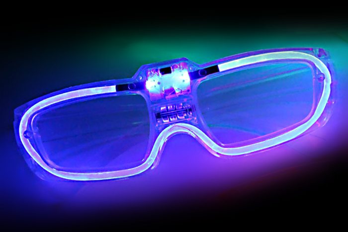leuchtbrille partybrille blaue leds