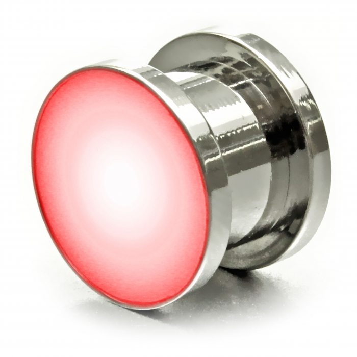 rot tunnel leuchtet piercing schmuck
