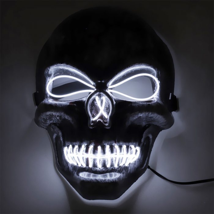 Weiß leuchtende Gesichtsmaske