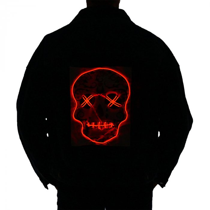 skull denim jacket