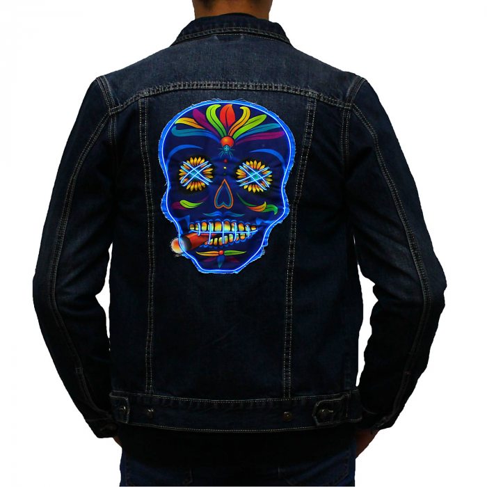 LED denim jacket