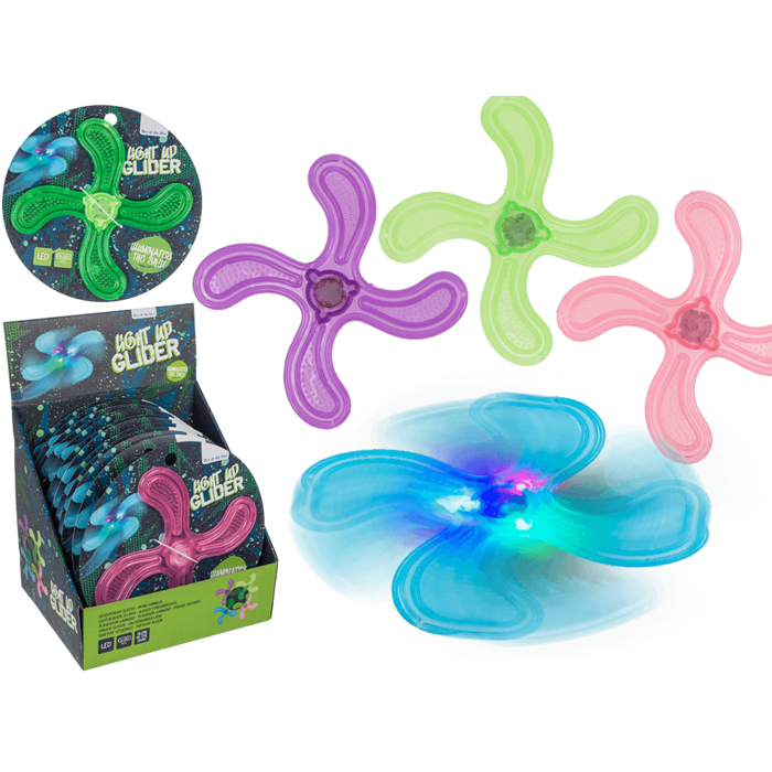 Luminous throwing glider in 4 colors