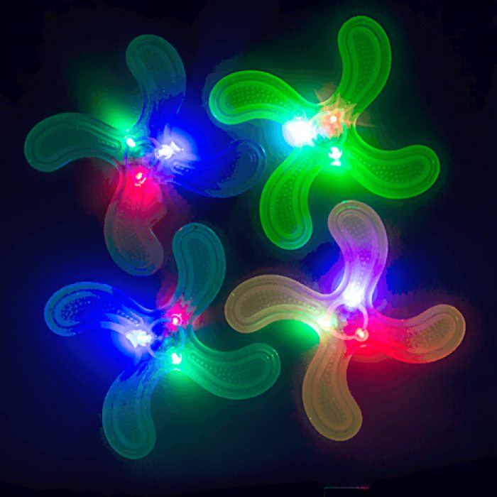 Glowing boomerang