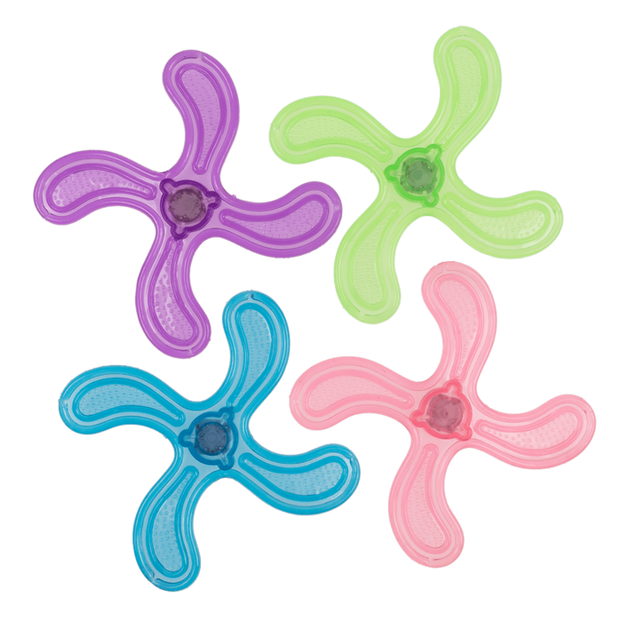 LED throwing glider in blue, green, pink, purple