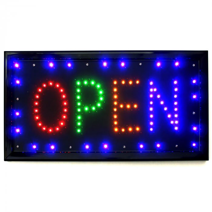 open closed led-sign