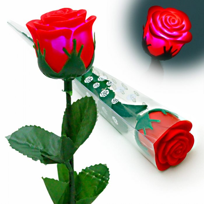 led rose plastic