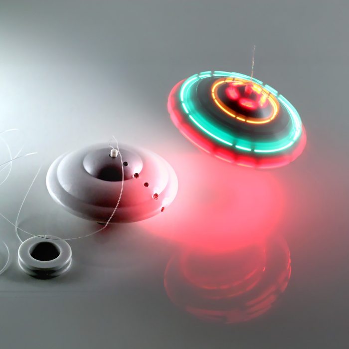 led ufo spinner