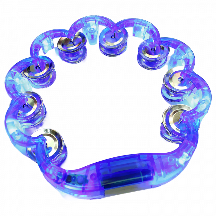 Party-Tambourine mit blauen LEDs
