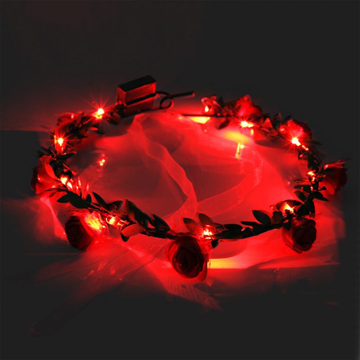 LED hair wreath
