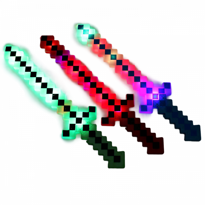 Pixelschwert leuchtend