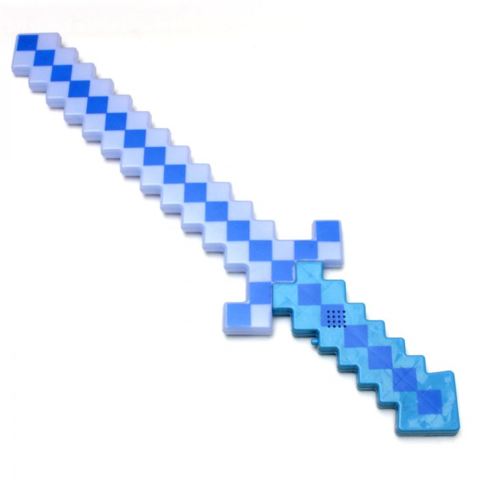 Pixelschwert Rot mit Beleuchtung