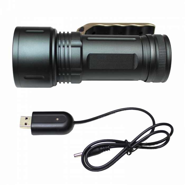USB-Akku-Ladung am Taschenlampen-Griff