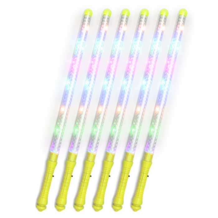 6 Stück gelbe LED-Stäbe