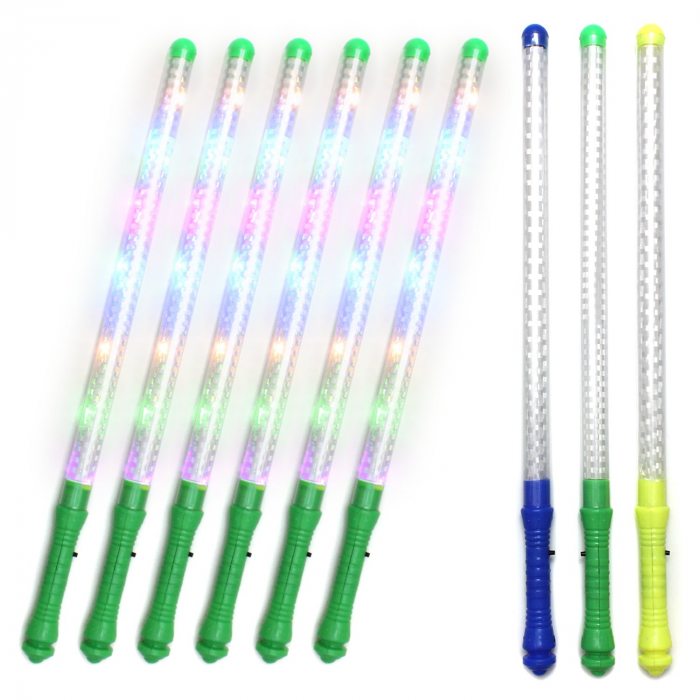 Sechs LED Sticks in bunt