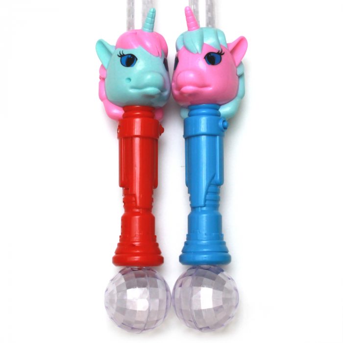 Einhorn-Griff blau rot